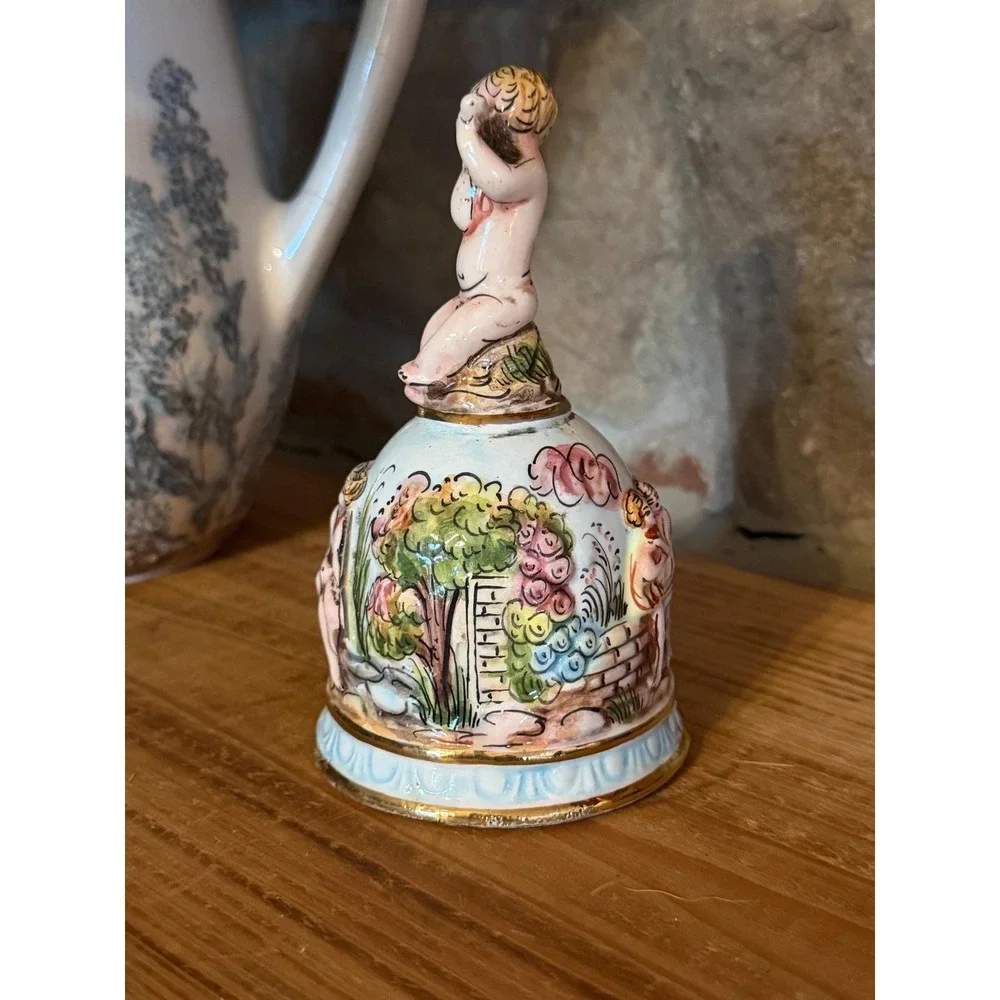 Capodimonte porcelain bell